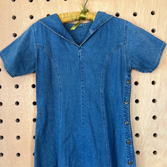 90s denim maxi dress - Picture 2 of 4